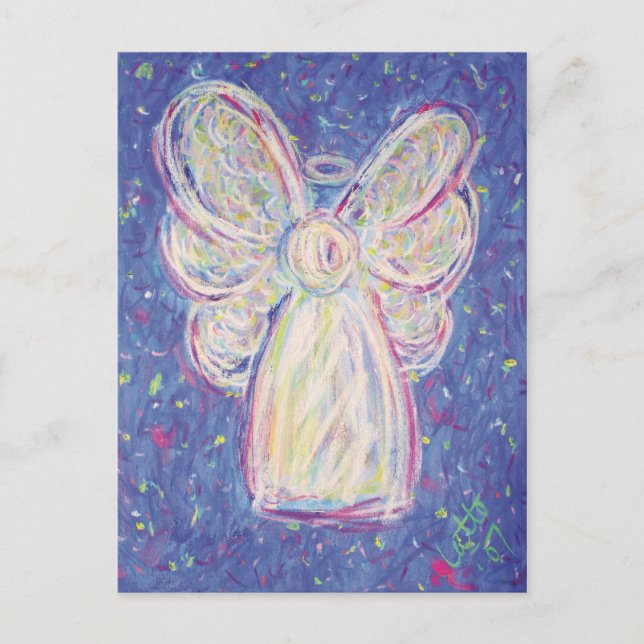 Starry Night Angel Postcard Postkarte (Vorderseite)