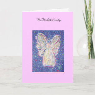 Starry Night Angel Sympathy Card Karte