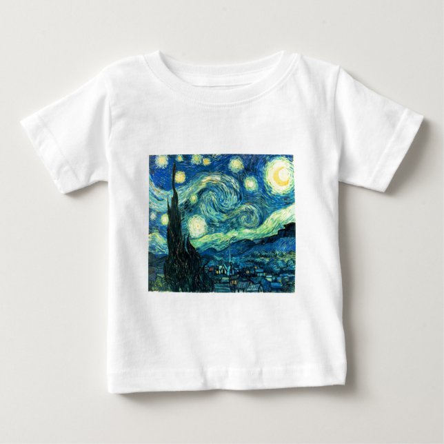 Starry Night Art Baby T-shirt (Vorderseite)