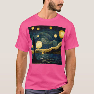 Starry Night Art Deco Vincent van Gogh Art Premium T-Shirt