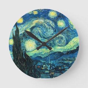 Starry Night art Runde Wanduhr