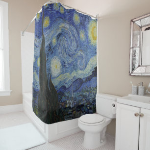 Starry Night Art - Vincent Van Goh Inspiriert Duschvorhang