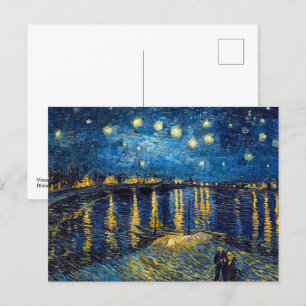 Starry Night auf der Rhone   Van Gogh   Postkarte