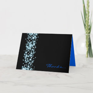 STARRY NIGHT Bar Bat Mitzvah Thank You Card Dankeskarte