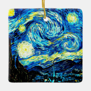 Starry Night, berühmtes Bild von van Gogh, Keramikornament