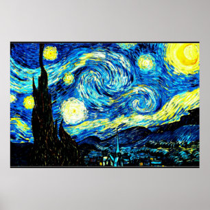 Starry Night, berühmtes Bild von Van Gogh Poster