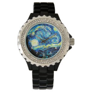 Starry Night, berühmtes Gemälde von Vincent van Go Armbanduhr