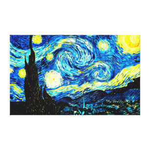 Starry Night, berühmtes Gemälde von Vincent van Go Leinwanddruck