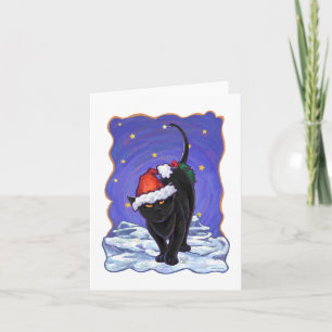 Starry Night Black Cat Weihnachten