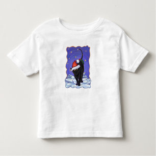 Starry Night Black Cat Weihnachten Kleinkind T-shirt