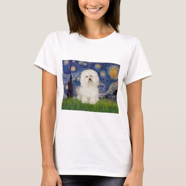 Starry Night - Bolognese 1 T-Shirt (Vorderseite)