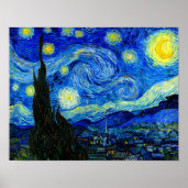 Starry Night by Van Gogh Fine Art Poster Print
