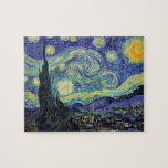 Starry Night by van Gogh Modern Art Malerei Blue Puzzle<br><div class="desc">Van Gogh war besessen von der Symbolik der leuchtenden Objekte und der Farbe. Die Lampe war ein Symbol für Ruhe und Sicherheit. Der Stern symbolisierte den Glauben,  und Gaslicht,  menschliche Realitäten. Tief ultramarineblau war unendlich,  während Rot und Grün "diese schrecklichen Dinge,  die Leidenschaften der Männer ausgedrückt.</div>