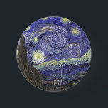 Starry Night by Van Gogh Rundtaste Button<br><div class="desc">Starry Night von Van Gogh für den Kunstliebhaber oder Träumer in Ihrem Leben.</div>