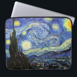 Starry Night by Vincent Van Gogh 1889 Laptopschutzhülle<br><div class="desc">Soweit ich weiß,  sind diese Bilder öffentlich zugänglich und sollen in den USA uneingeschränkt genutzt werden können. 
 Bitte kontaktieren Sie mich,  wenn Sie feststellen,  dass eines dieser Bilder nicht in Public Domain sind.</div>