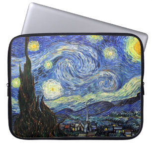 Starry Night by Vincent Van Gogh 1889 Laptopschutzhülle