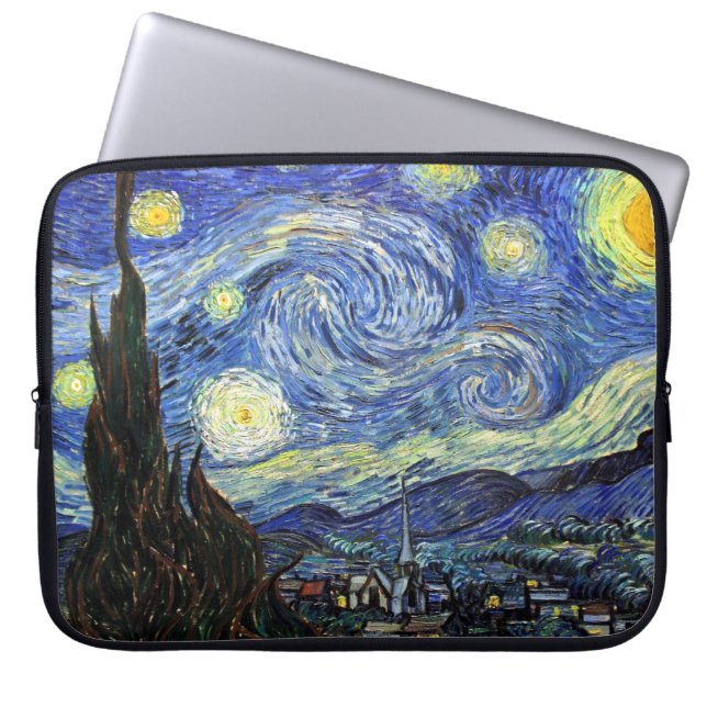 Starry Night by Vincent Van Gogh 1889 Laptopschutzhülle (Vorderseite)