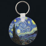 Starry Night by Vincent Van Gogh 1889 Schlüsselanhänger<br><div class="desc">Soweit ich weiß,  sind diese Bilder öffentlich zugänglich und sollen in den USA uneingeschränkt genutzt werden können. Bitte kontaktieren Sie mich,  wenn Sie feststellen,  dass eines dieser Bilder nicht in Public Domain sind.</div>