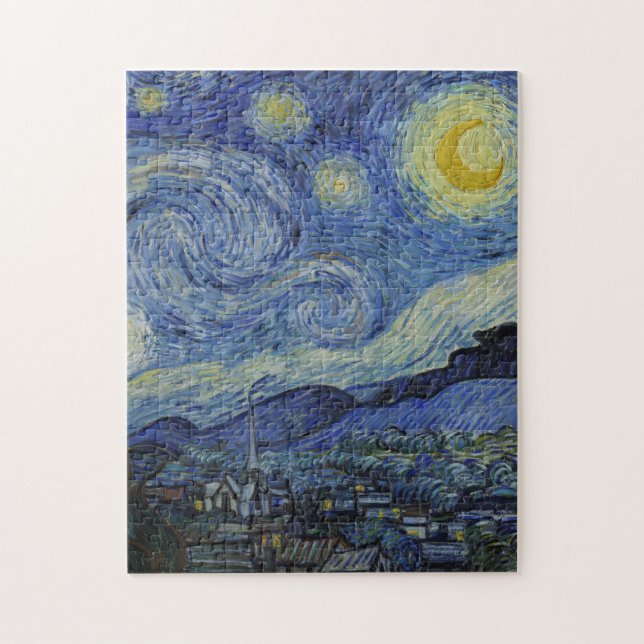 Starry Night by Vincent Van Gogh / berühmte Kunst Puzzle (Vertikal)