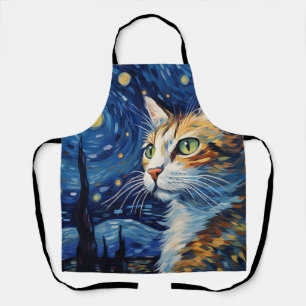 Starry Night Cat Schürze