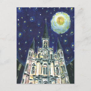 Starry Night Cathedral Postkarte