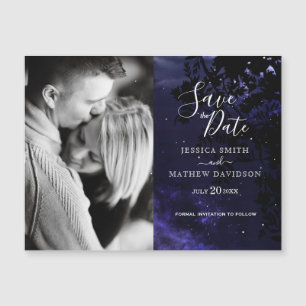 Starry Night Celestial Save the Date Foto Magnet