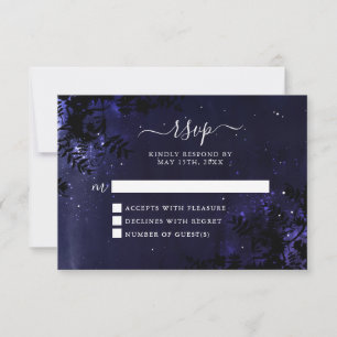 Starry Night Celestial Sky RSVP Cards Karte