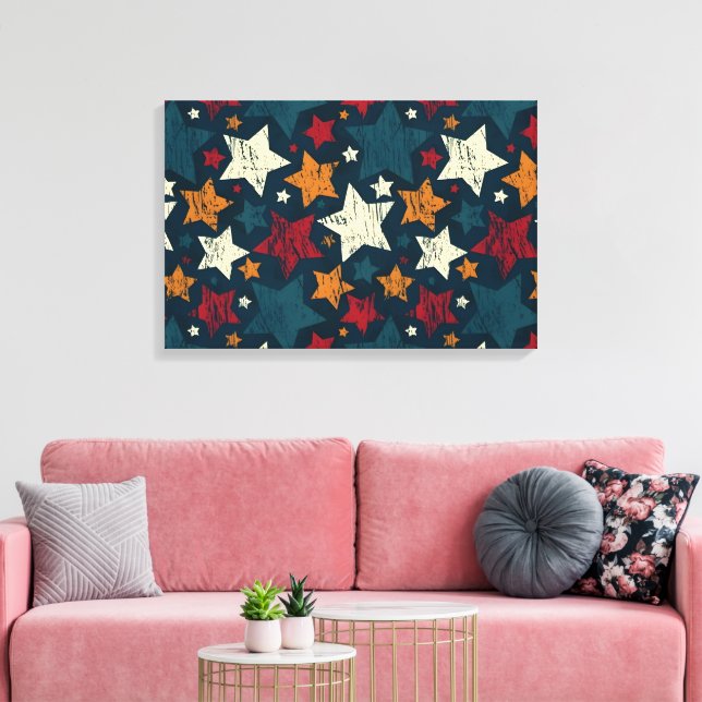 Starry Night Chaos Leinwanddruck (Insitu (Wohnzimmer))