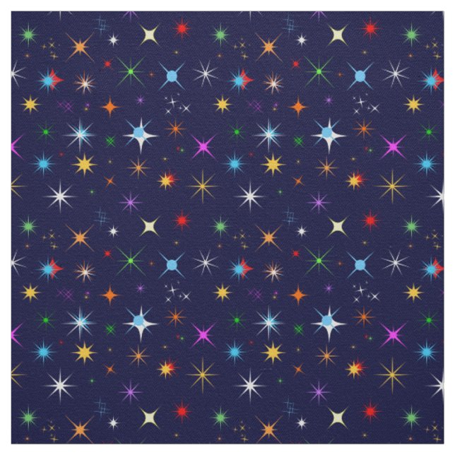 Starry Night Colorful Pattern Stoff (Muster)
