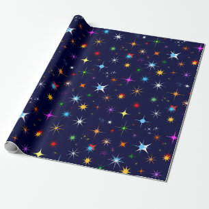 Starry Night Colorful Seamless Pattern Geschenkpapier