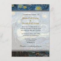Starry Night, die berühmte Hochzeitseinladung zu g