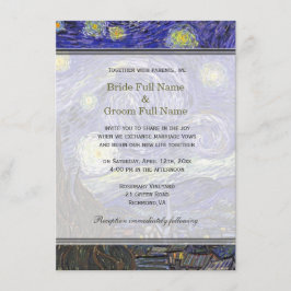 Starry Night, die berühmte Hochzeitseinladung zu g Einladung