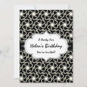 Starry Night Elegante Art Deco Sternexplosion Einladung