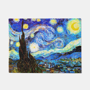 Starry Night (F612) Van Gogh Fine Art Fußmatte