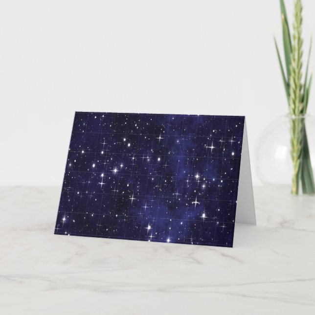 Starry Night Feiertagskarte (Vorderseite)