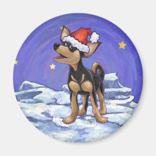 Starry Night Festive Chihuahua Magnet