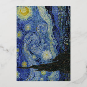 Starry Night Folien Feiertagskarte