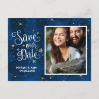 Starry Night Gold Navy Wasserfarbe|