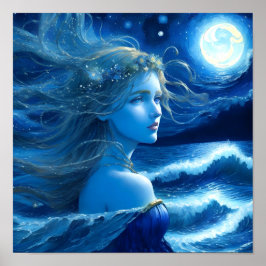 Starry Night 🌌 - Griechisch Goddess Fantasy Poste Poster