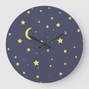 Starry Night Große Wanduhr