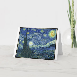 Starry Night Grußkarte Karte