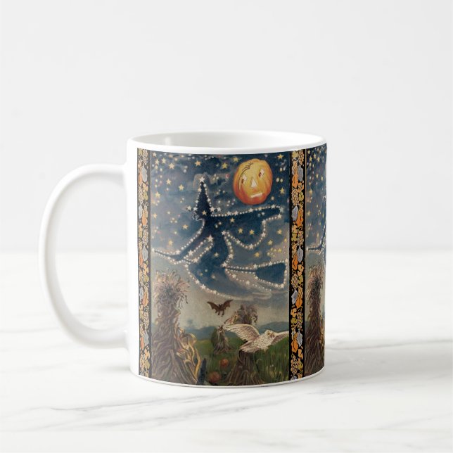 Starry Night Halloween | einfach Kaffeetasse (Links)