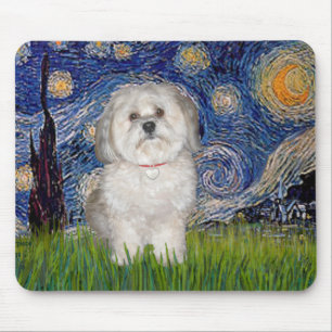 Starry Night - Havanese (F) Mousepad