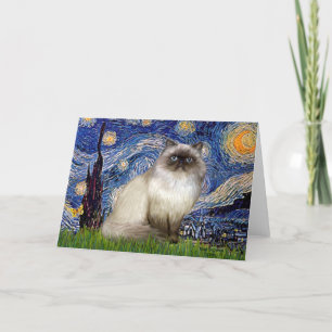 Starry Night - Himalayan cat 7 Karte