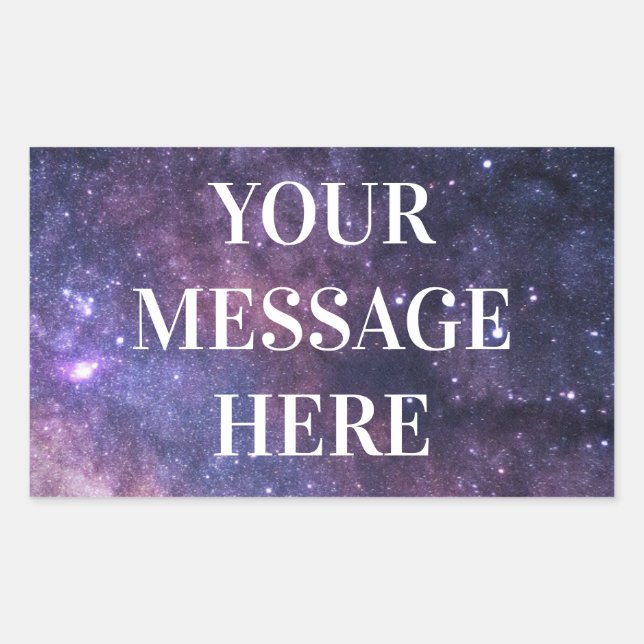 STARRY NIGHT-Hintergrund - Passen Sie Ihre eigenen Rechteckiger Aufkleber (Vorderseite)