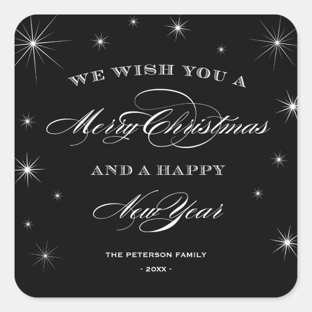 STARRY NIGHT | HOLIDAY STICKERS (Vorderseite)