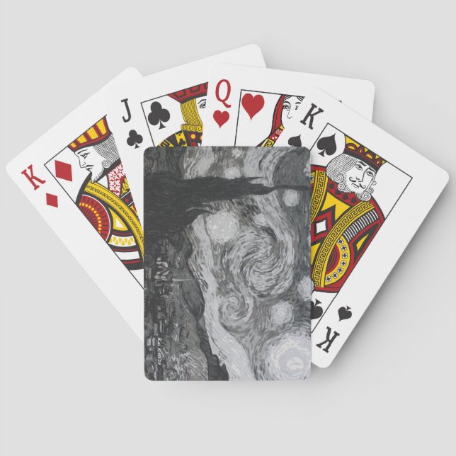 Starry Night I Vincent Van Gogh Spielkarten (Rückseite)