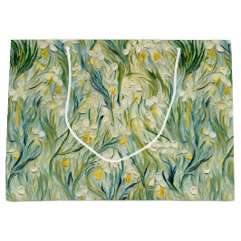 Starry Night inspiriert Blumenfarbe Texturierte Ar Große Geschenktüte