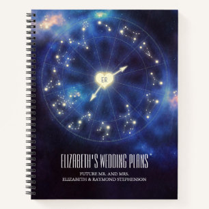 Starry Night Konstellationspläne für Hochzeiten Notizbuch