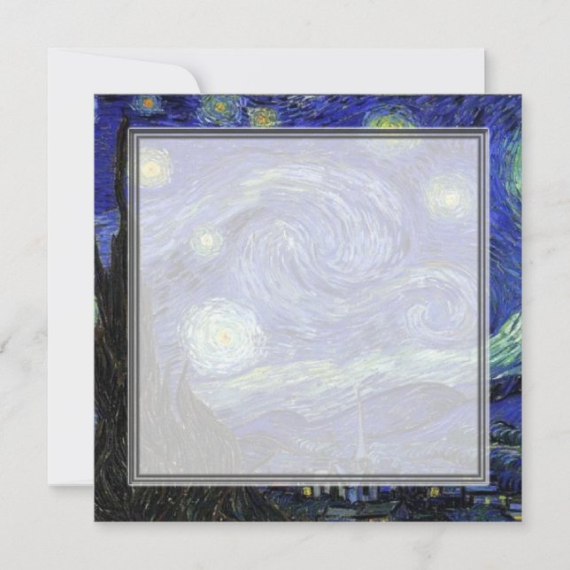 Starry Night leere Einladungen (Vorderseite)